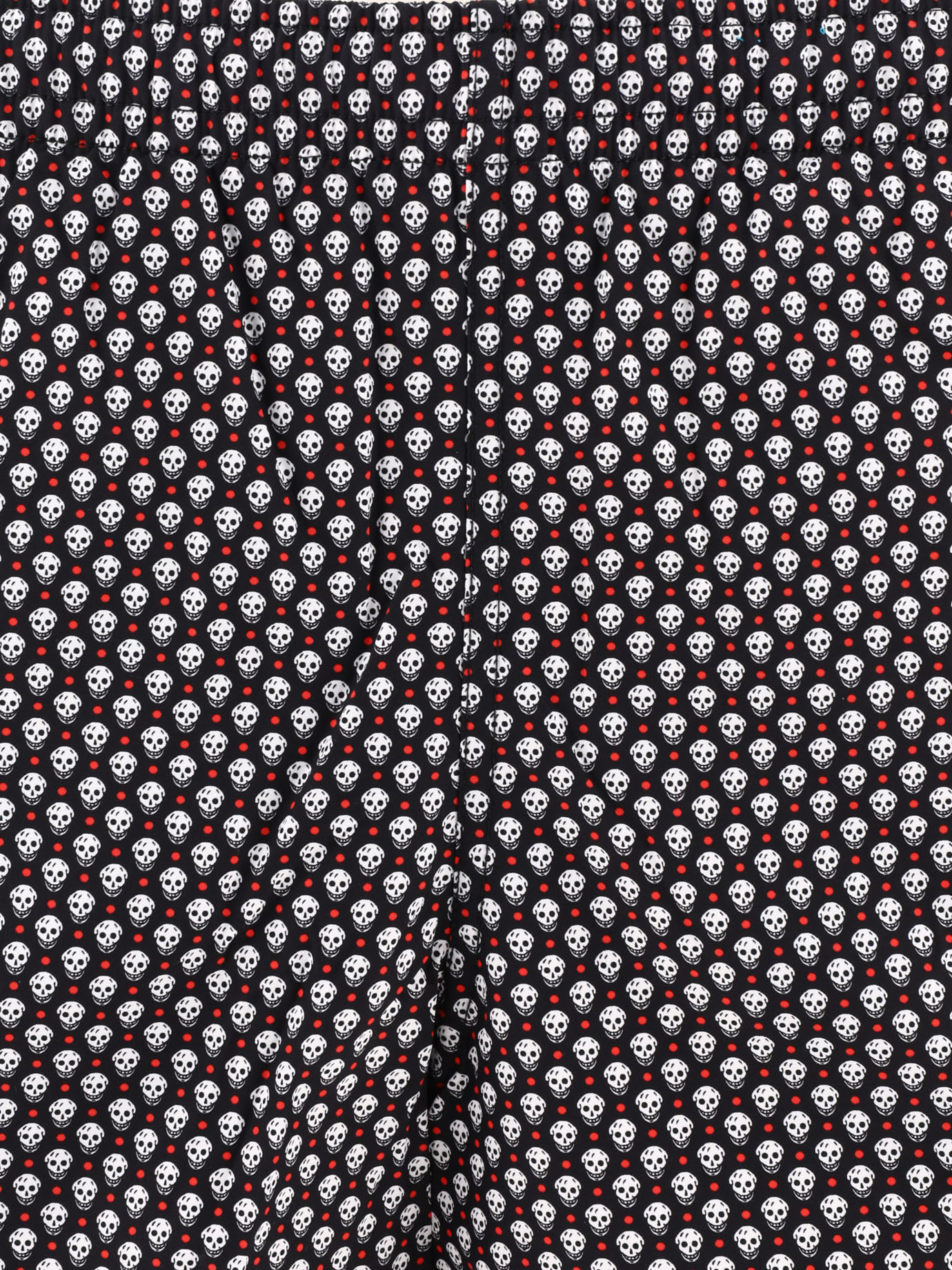 ALEXANDER MCQUEEN Black   Skull Dots swim shorts